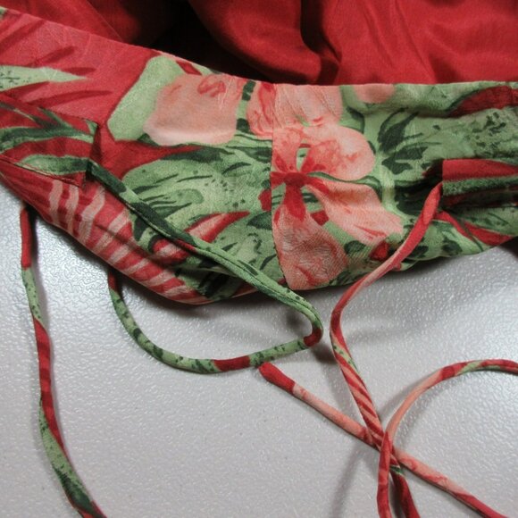 Tommy Bahama womens colorful floral Hawaiian 100% Silk maxi skirt 4 EUC - Picture 5 of 8